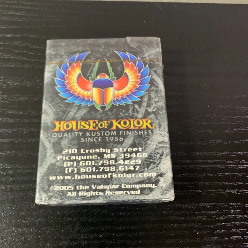 House Of Kolor Playing Cards Quality Kustom Finishes Factory Sealed Deck Vintage